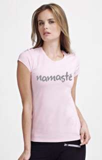 JRS Namaste Short Sleeve Light Pink T Shirt S XL  