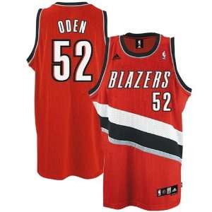  NBA adidas Portland Trail Blazers #52 Greg Oden Red 