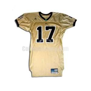   No. 17 Game Used Notre Dame Adidas Football Jersey