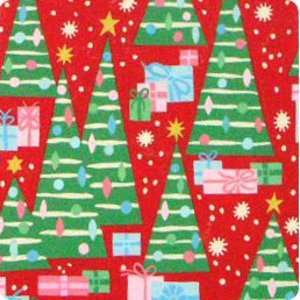   red Christmas Trees by Alexander Henry Fabrics Arts, Crafts & Sewing