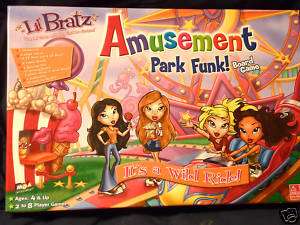 Lil Bratz Amusement Park Funk Board Game 2004 Complete  