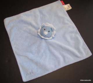 Amy Coe Roary Blue Lion Security Blanket Baby Lovey Toy Soft Fleece 