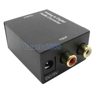 Digital Optical Coaxial to Analog RCA Audio Adapter NEW  