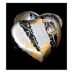  Angel Wings Design   Hand Painted   Heart Shaped Box 