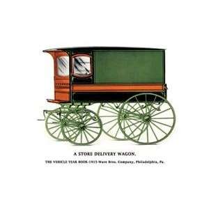  Vintage Art Store Delivery Wagon   05358 5