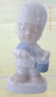 Vintage Porcelain Drummer Boy Blue & White Figurine  