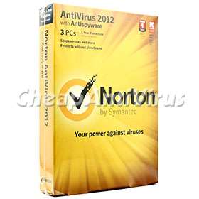 Norton AntiVirus 2012 with Antispyware 3 PC User (New)  