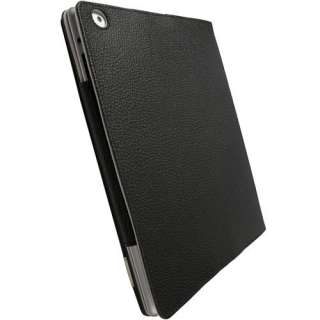 Krusell GAIA Black Leather Case Folio for iPad 2 2nd 3G  