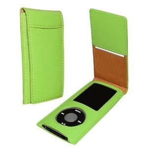   Green Leather Case for Apple iPod Nano 5G Cell Phones & Accessories