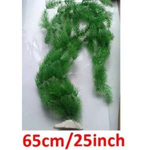   big 25 inch/65cm green PLASTIC decor decoration AQUARIUM water PLANT