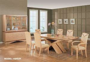 Global furniture USA BIG dining room SET ASHLEY maple  