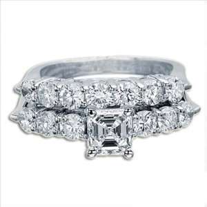  Ideal Cut Asscher Diamond Rings 2.38 ct I VS2: Samuel 