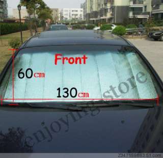 Car Sun Shade Covers Visors 6pcs in one Set( 1 Front +1 Back + 4 Side 