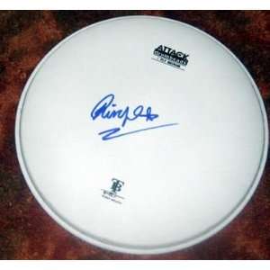  BEATLES ringo starr AUTOGRAPHED signed DRUMHEAD 