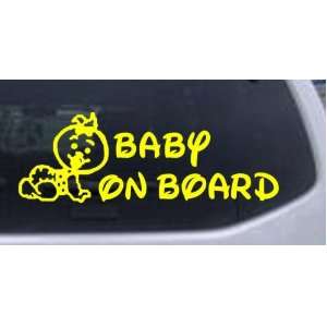  Baby On Board (Girl) Car Window Wall Laptop Decal Sticker 