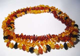 LOT 3 BALTIC AMBER TEETHING BABY NECKLACES  