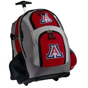    University of Arizona Rolling Backpack Red