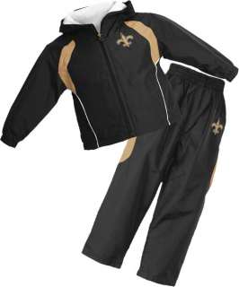New Orleans Saints Infant Full Zip Hooded Jacket and Pant Set  