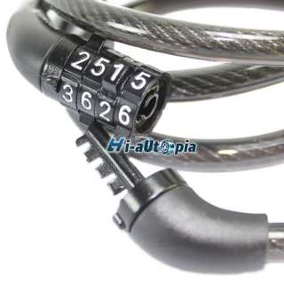   Combination Bike Bicycle Cycling Security Cable Lock 1200 x 8mm  