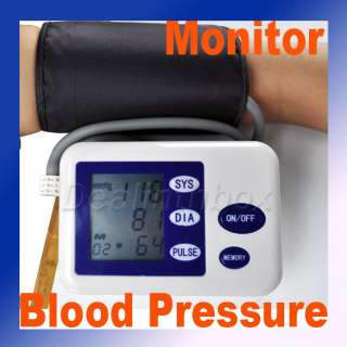 Digital Automatic LCD Arm Blood Pressure Pulse Monitor  