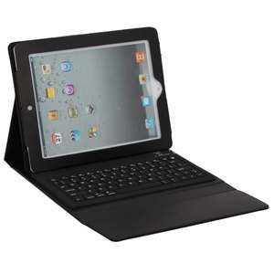  Leather Protective Case with Bluetooth Keyboard for iPad iPad2 Black