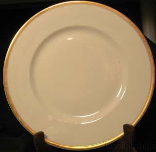 Bernardaud & Co Limoges 9.75 Plate Gold Trim on White  