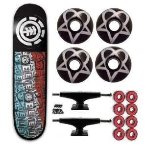 Element New Complete Skateboard with Bam Wheels: Sports 