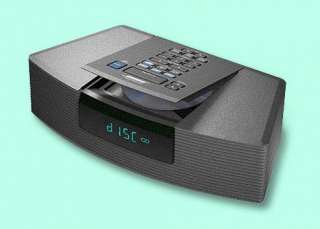 Bose Wave Radio AM/FM CD Player/Alarm Clock w/ Remote Control Graphite 