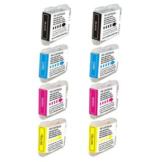 8pk LC51 Ink Cartridge Set for Brother MFC 240C Printer  