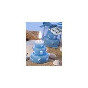 Beach Themed Wedding Cake Candle Favors