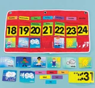 WEATHER POCKET CHART Calendar Teacher Classroom CARDS Kindergarten 