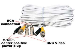 Surveillance CCTV CCD Camera Video Power Extension Cable Wire BNC 100 