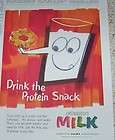 1961 ad Drink MILK American Dairy CUTE artwork PRINT AD