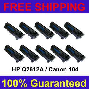   Pack HP Q2612A 12A Black Toner Cartridge LaserJet Pro 1015 CANON C_104