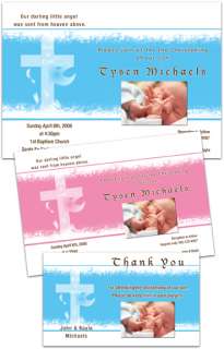 Christening Invitations & Thank You Card PSD Templates  