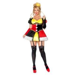 Whimsical Queen of Hearts Plus Size Adult Costume product details page