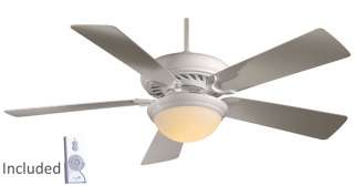   Supra White 52 Ceiling Fan with Remote Control 706411008894  