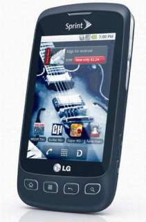 EXCELLENT Gray Sprint LG Optimus S Touch Screen Cell Phone 3.2 MP 