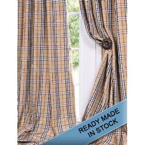    Bogart Silk Taffeta Plaid Curtains & Drapes