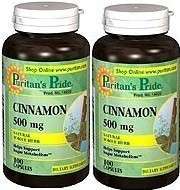 2X Cinnamon Capsules 500 mg Diabetes Cholesterol  
