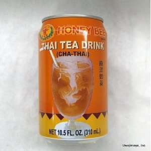 Honey Bee Brand   Thai Tea Drink (10.5 Fl. Oz.):  Grocery 