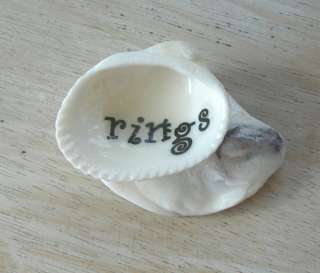 Beach Shell Ring Holder/Oyster/Clam Shell
