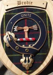   CREST Scottish Gifts Brodie Family Clan Crested Wall Plaques  