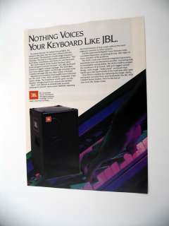 JBL 4628 Cabaret Series System speakers 1987 print Ad  