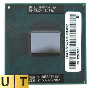 Intel Core 2 Duo Mobile T9400 2.5 Ghz 6M 1066 laptop CPU SLB46  