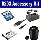 Nikon Coolpix S203 Camera Accessory Kit By Synergy Battery, Charger 