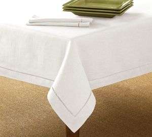 Handmade Hemstitch Design Tablecloth 72 90 Square   25 Colors New 