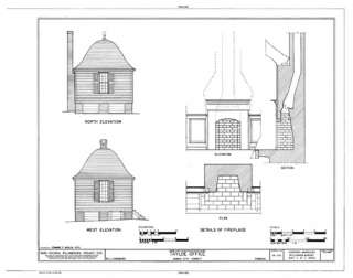 Williamsburg Colonial Brick Cottage   Detailed Plans  