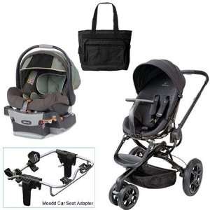  Moodd Travel System with Chicco Adventure Car Seat Diaper Bag: Baby