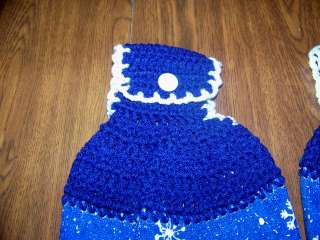 Snowman Crochet Top Towels (2)  